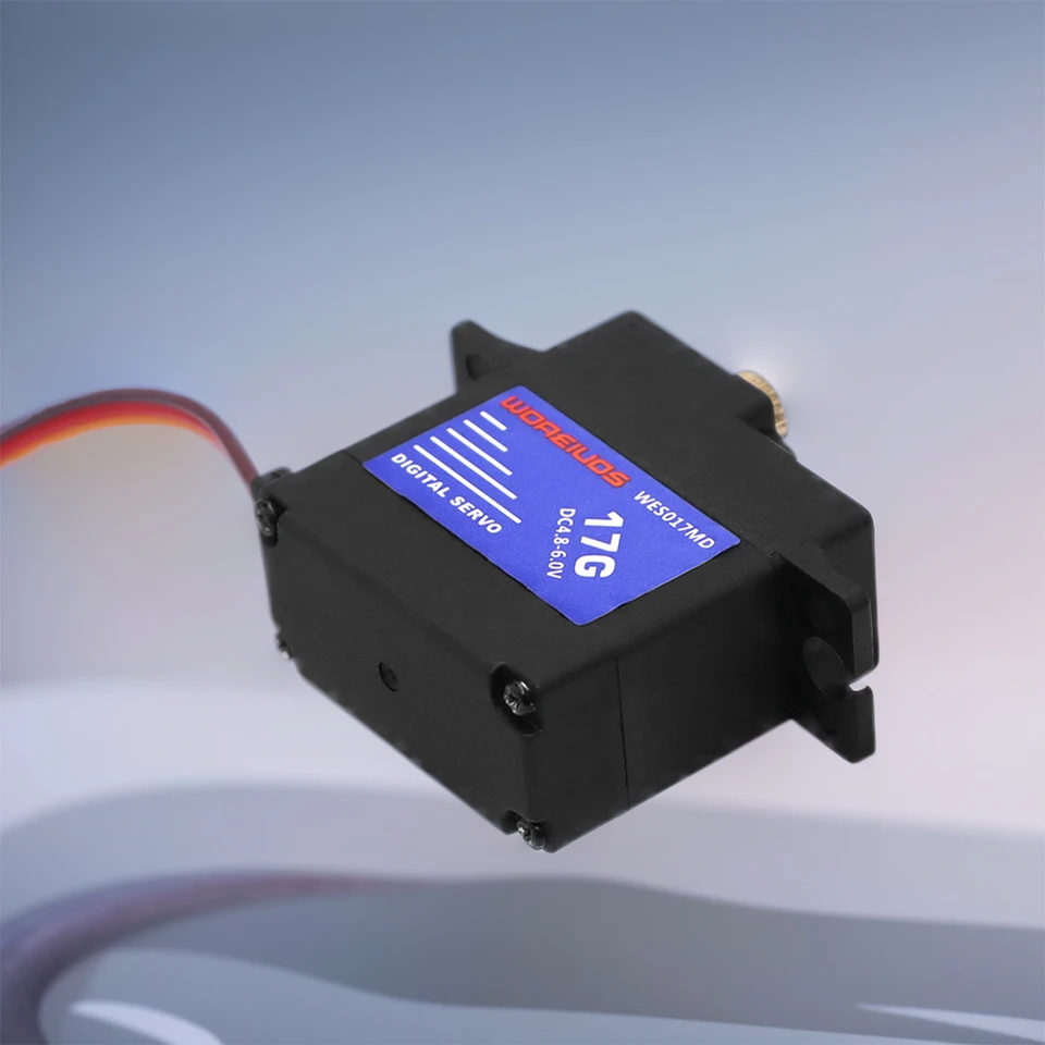 17G RC Digital Servo Servo nepremokavá metal prevodová kolesá s servo rohom pre 1/18 RC Car Ducted Plane Fire Wing Robot Boat