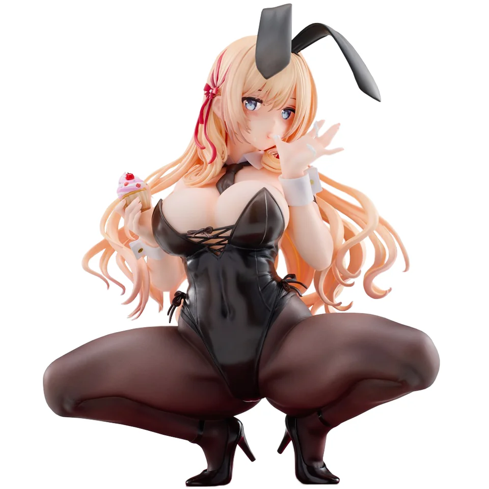 18 cm anime baniga chan postava Bunny Girl Black hodvábne kľučanie Model hračky zmrzlinový zajačik omáčka Darček