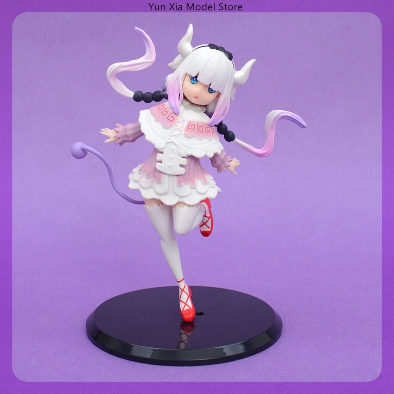 18 cm slečna Kobayashi's Dragon Maid Kanna Kamui Anime Girl Figure Model Model GK Sochy Boys Collection Collection Desktop Ozdob Ozdobia hračky
