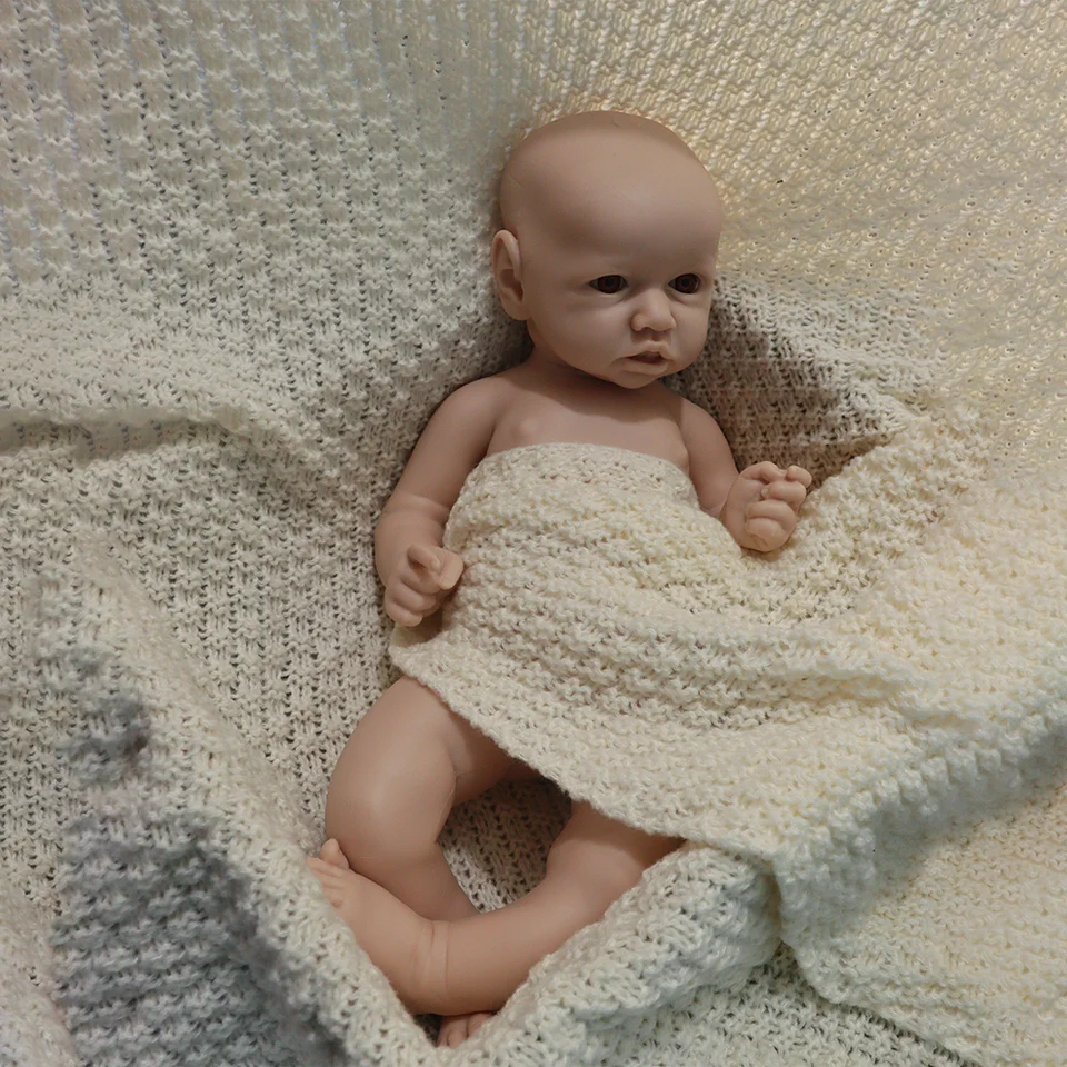 18 palcové nenatievané roztomilé africké pokožka novorodenecké dieťa mazdalo plné platinové silikónové telo Bebe čierne dievča reborn Doll Doll ručne vyrobené 3D