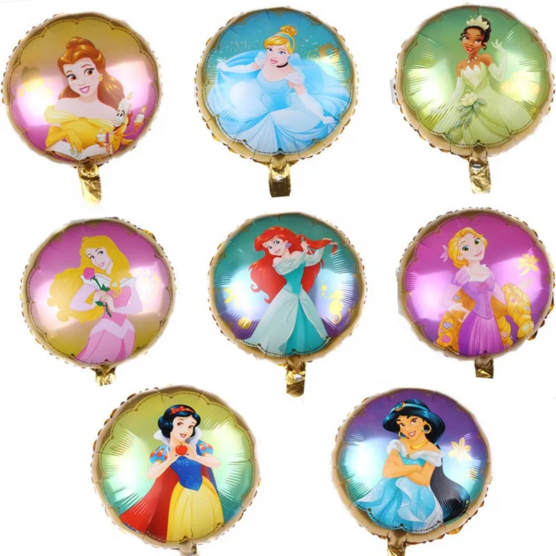 18-palcový okrúhly princezná Sleeping Beauty Popoluška Hliníkový film Balón, Hračka na narodeniny