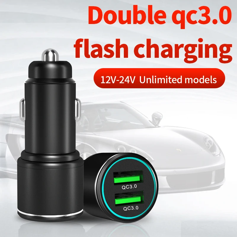 18 W nabíjačka automobilu USB Rýchle nabíjanie 3.0 USB QC PD pre iPhone Samsung Huawei Xiaomi Rýchle nabíjacie auto nabíjačku Mini