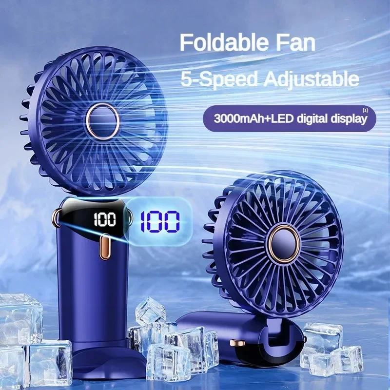 1800 mA mini ručného ventilátora Skladacie prenosné ventilátory visiaci