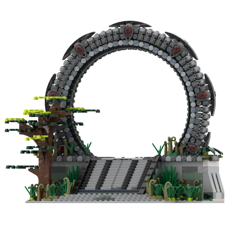 1843pcs Stargateals SG-1 Portaled Building Block Block Film Cestovné scény Wormhole MOC-133727 Idea Set Aldult Bricks Hračky Darčeky