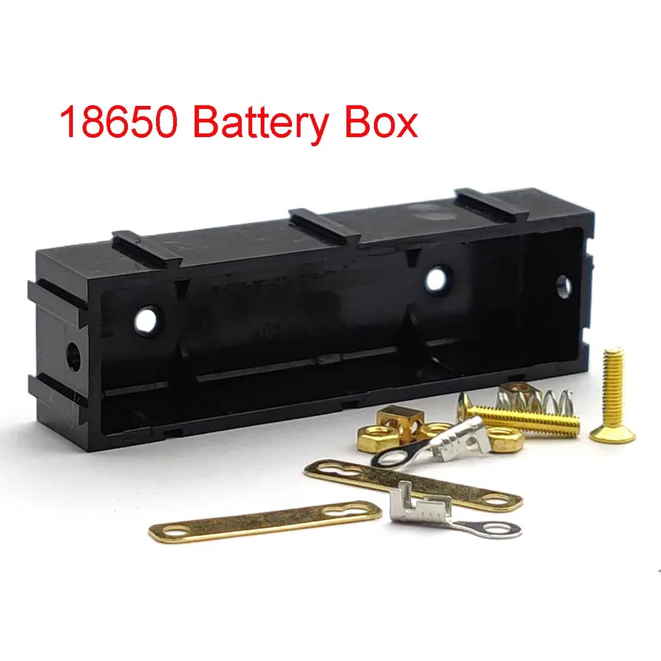18650 Strikovateľný slot na batériu 18650 Pobrelá batérie/letiteľná krabica na batériu bez spájkovania Elektronický vysoko-prúdový medený stĺp