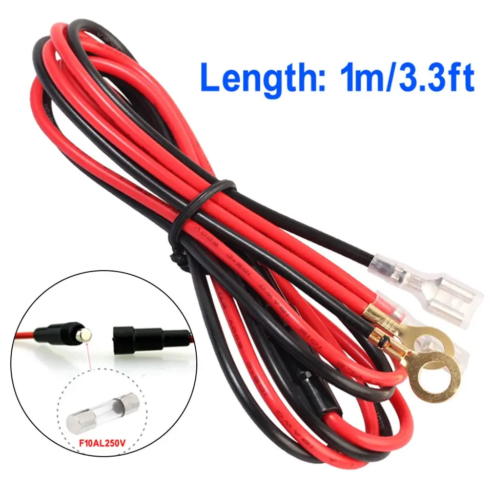 18AWG 10A Cigareta Svetlík na predlžovanie kábla Cigaret Cigaret Lighter 1m/3,3ft
