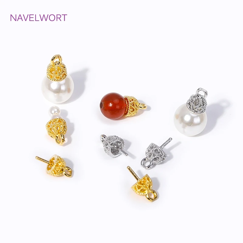 18k ZLATNÉ DULNÉ KORE Dizajn perly PEARL MONTÁLNE KONKRODY PRE ŠPECKÉRIE PRÍPRAVA DO DIY
