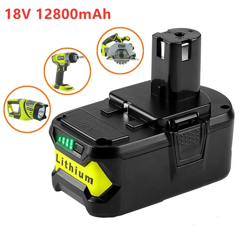 18V 12,8 ah batérie wiederaufladbare gießen ryobi One + Outtil Électrique Sans Fil Bpl1820 P108 P109 P106 P103 RB18L50 RB18L40