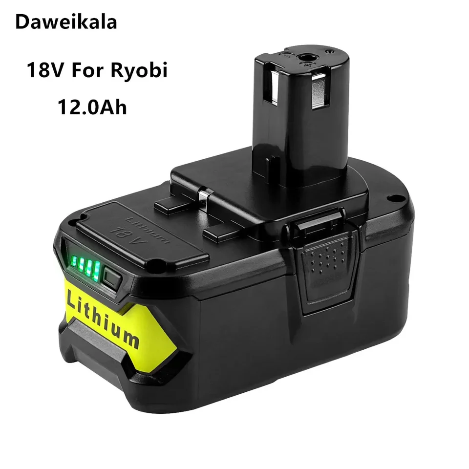 18V 12.8AH LI-ION Nabíjateľná batéria pre Ryobi One+ bezdrôtový výkonový nástroj BPL1820 P108 P109 P106 P105 P104 P103 RB18L50 RB18L40