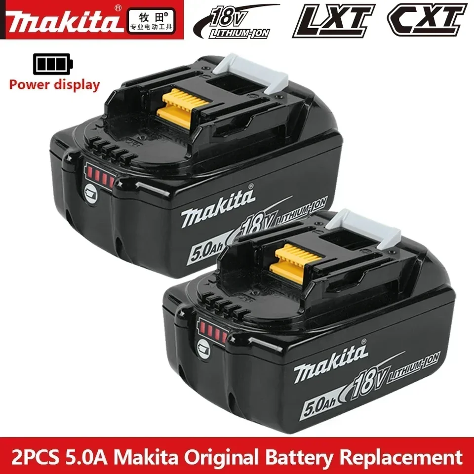 18V 6.0AH MAKITA Originál s LED lítium -iónovými náhradami LXT BL1860B BL1860 BL1850 Makita Nabíjateľná batéria napájacieho nástroja