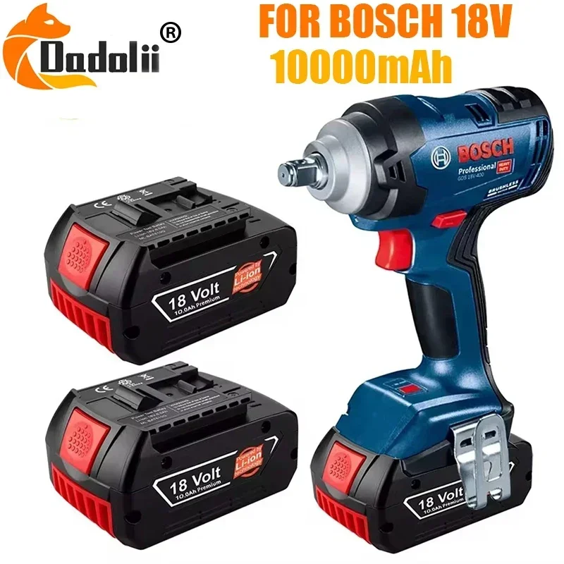 18V batéria 10.0AH pre elektrickú vŕtačku Bosch 18V Nabíjateľná li-iónová batéria Bat609 BAT609G BAT618 BAT618G BAT614
