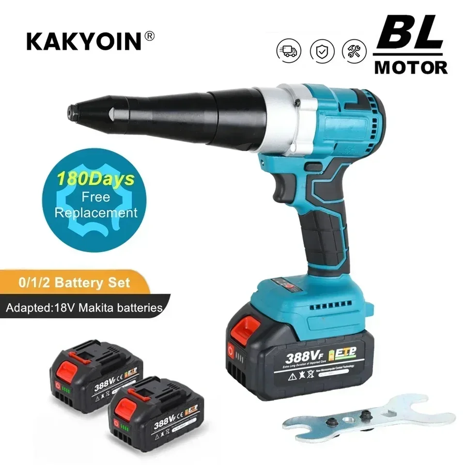 18v Brushless Electric Nivet Gun Power náradie pre náradie pre batériu bez kefy Nit 2,4-4,8 mm bezdrôtová nit nit.