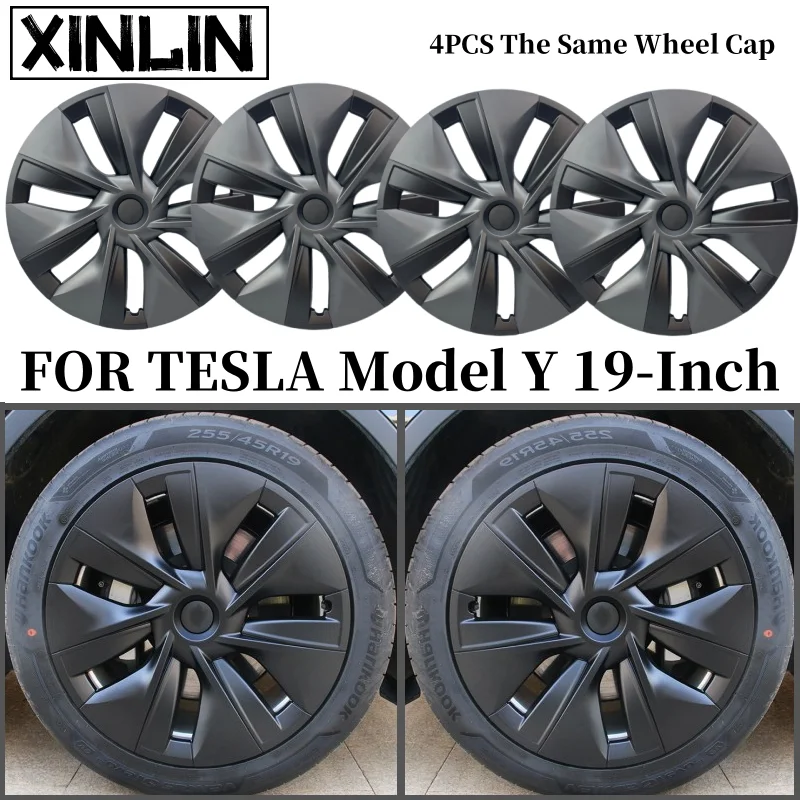 19-palcové uzávery kolies pre Tesla Model Y 2018-2024