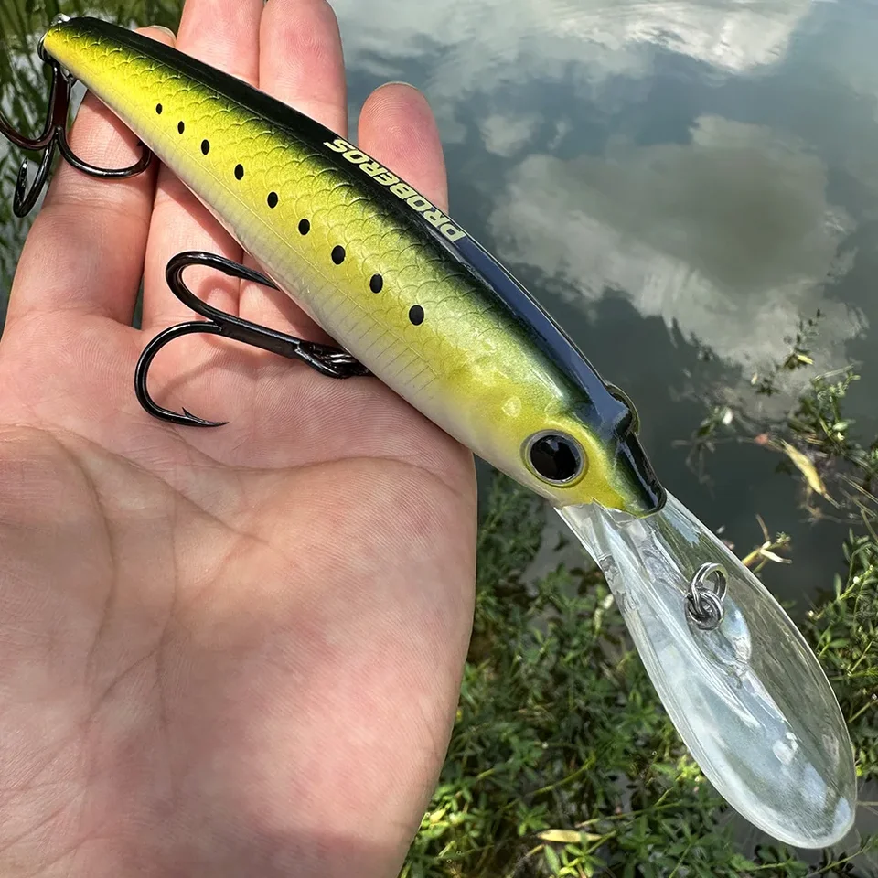 190 mm 54g potápanie Trolling Slim Minnow Fishing Laste Wobbler Long Casting Swimbait pre slanú vodu 3D umelá tvrdá návnada
