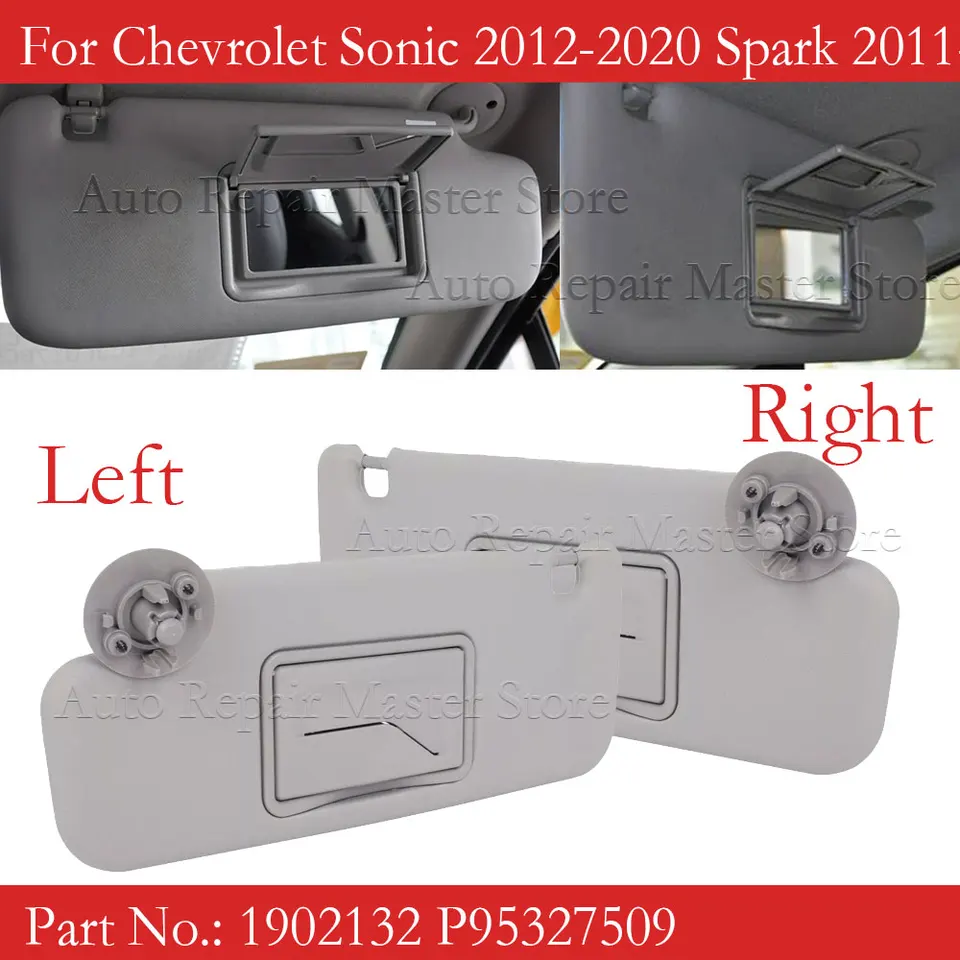 1902132 P95327509 Visor slnečného vozidla pre Chevrolet Sonic 2012-2020 Spark 2011-2022 Cruze 2009-2014 Aveo 2011 2012 2013 2013