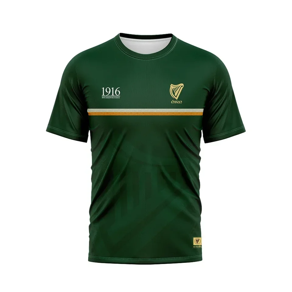1916 Jersey Pamätný futbalový dres 3D tlačené pánske tričko Fitness Tréning