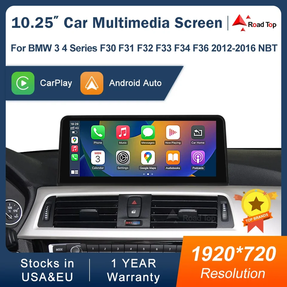 1920*720 Multimediálny displej pre BMW 3 4 Series F30 F31 F32 F33 F34 F36 2012-2016 NBT dotyková obrazovka Wireless CarPlay Android AUTO