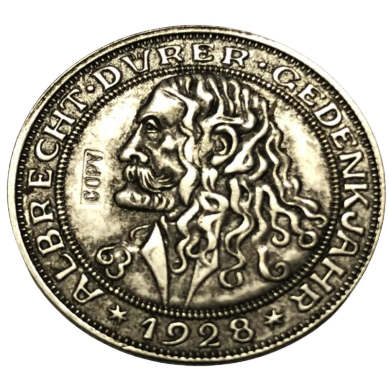 1928 Nemecko 3 Reichsmark Albrecht Durer Copy Coin