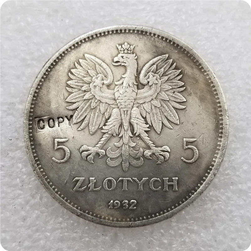 1932-Poland-5-Zlotych Kópia Pamätné mince-mince mince zberateľov mincí