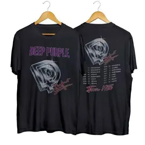 1985 Deep Purple Perfect Strangers Európske turné tričko Unisex Cotton