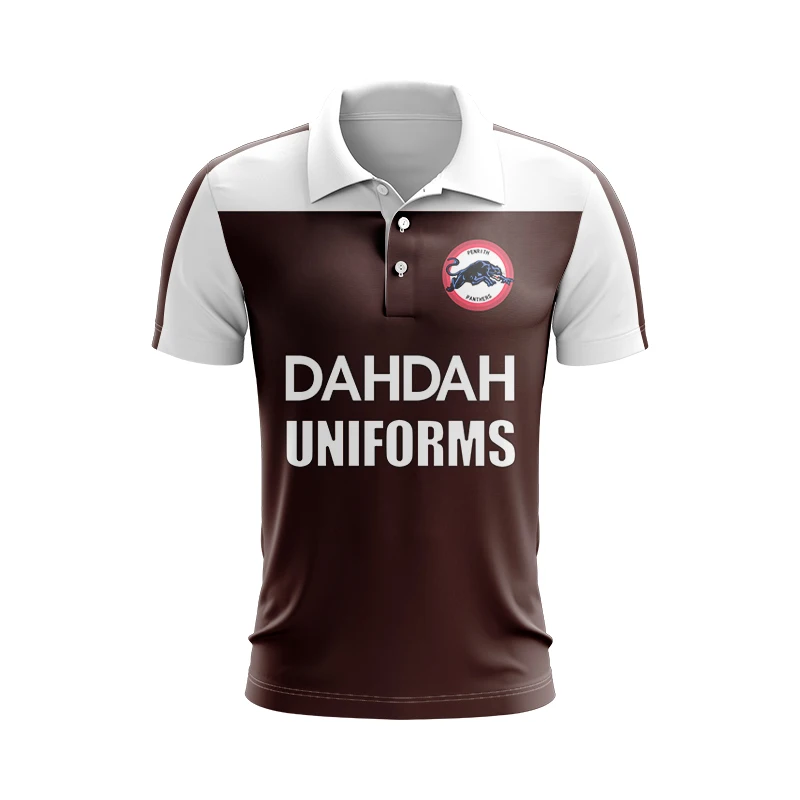 1990 Penrith Panthers Mens Home Retro Rugby Polo Tirset Jersey SI-5XL (Tlač názvu a číslo)