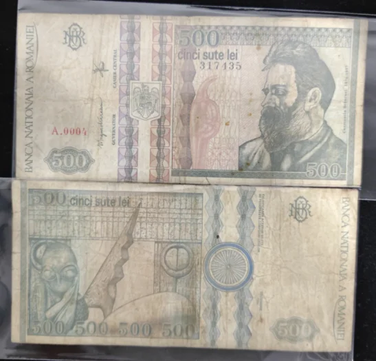 1992 RO 500 Lei Original Notes VG (Fuera de Uso Ahora Collectibles)