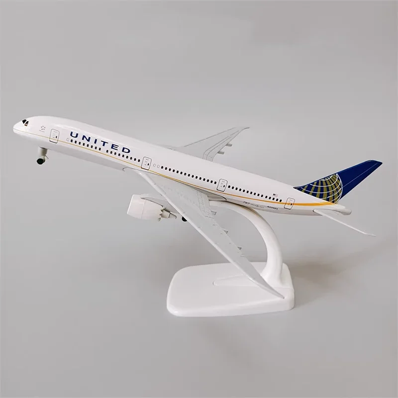 19cm Boeing B787 Model zliatiny Aircraft s kolesami 1200 Zbierka butiková dekorácia Diskry Darček