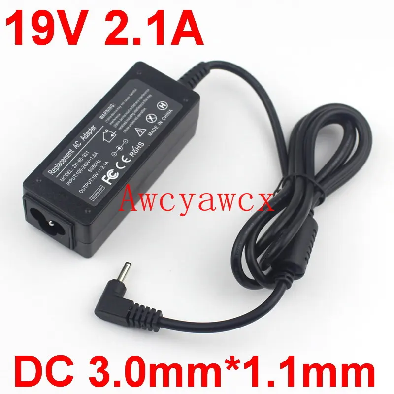 19v 2.1a 40W AC adaptér nabíjačky napájacieho zdroja pre Samsung Ultrabook NP530U3C NP535U3C NP540U3C Nabíjač napájania 3,0 mm*1,1 mm