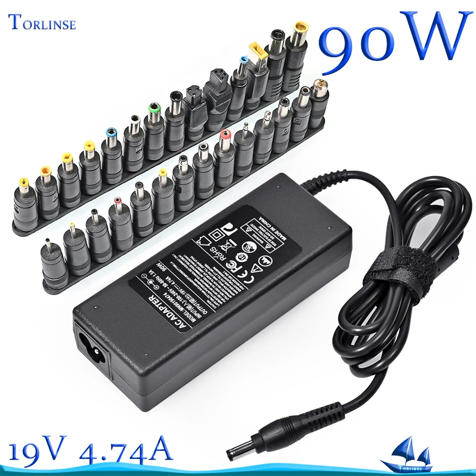 19V 4.74a 90W Univerzálny nabíjačku adaptéra pre Aces ASUS Dell HP Lenovo Samsung Toshiba 18,5V 19,5V 20V AC COND