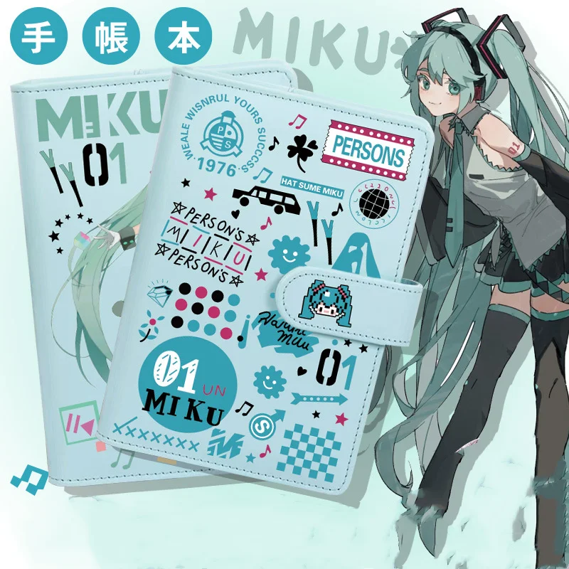 19x12cm Nový anime Hatsune Miku Kawaii Roztomilý postava Ručná kniha notex