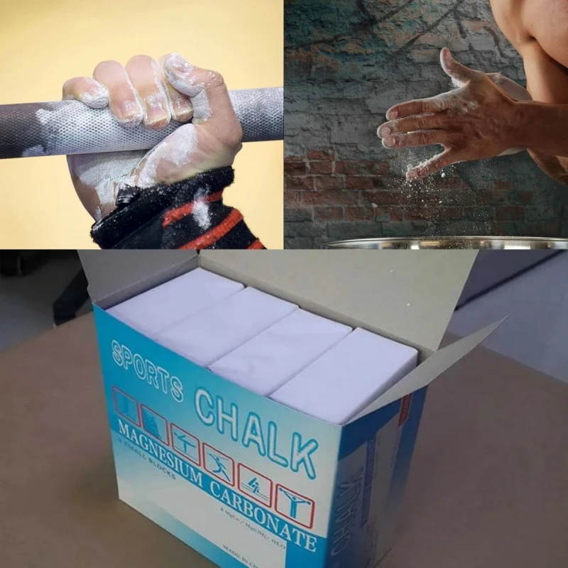 1box Hmotnosť Zdvíhanie športového horčíka práškového bloku Gymnastická športová lezecká telocvičňa Barbell Fitness Training Training Kried Anti-Skid Supplies