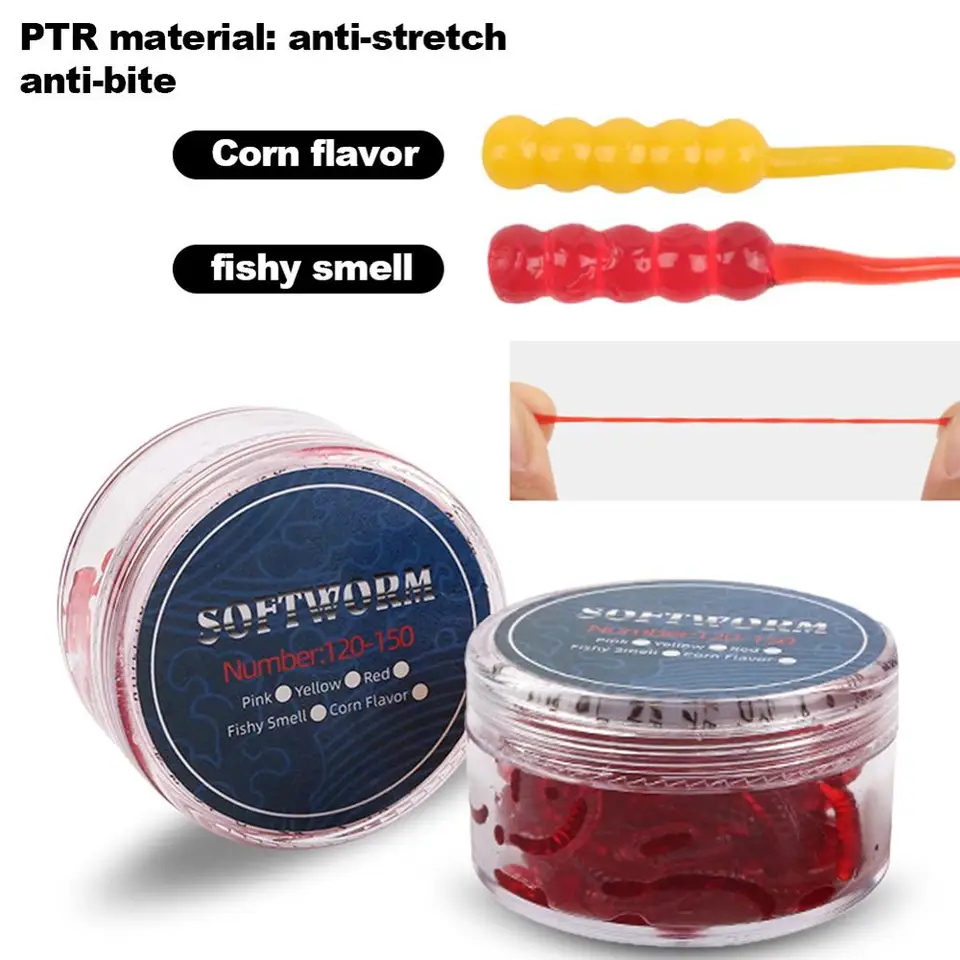 1box rybársky mäkký pstruh návnada Silikónová návnada Wobbler Swimbait Artificial Worm návnady 20 mm rybí vôňa TPR ekologický materiál