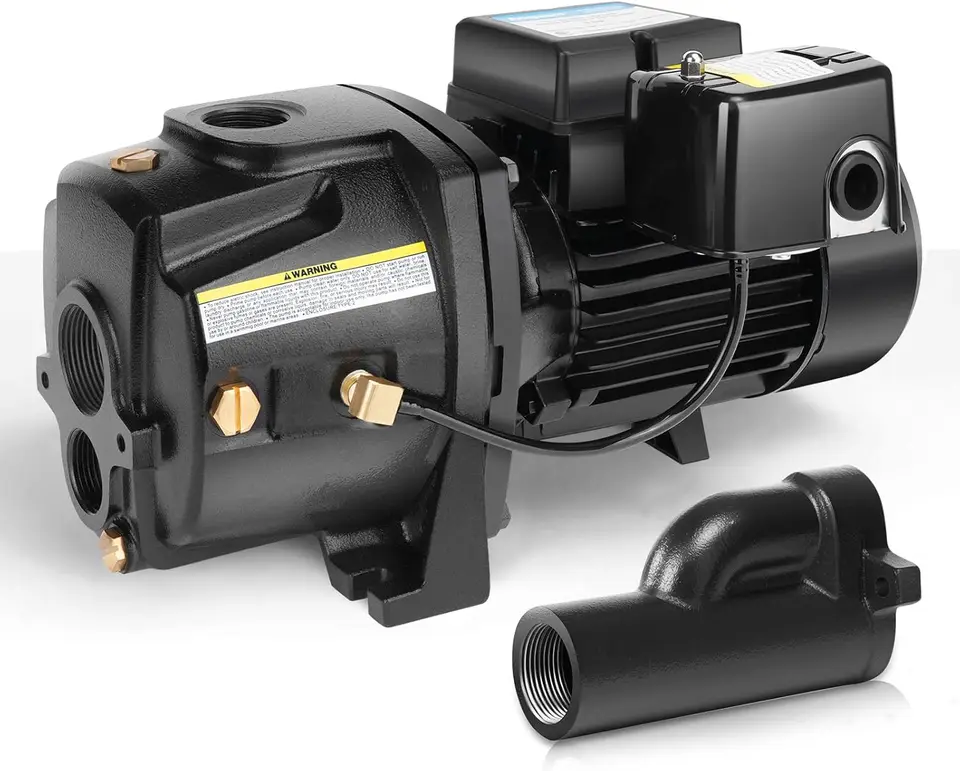 1HP Plytké/hlboké jamkové čerpadlo liatinové čerpadlo Karbastované čerpadlo s ejektorovou súpravou Hĺbka až do 25 stôp alebo 90 stôp 115V/230V Dvojité napätie