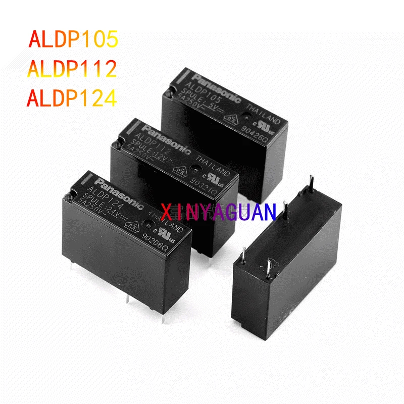 1ks 100% Nové pôvodné relé ALDP105 ALDP112 ALDP124 DC5V / 12V / 24V 4PIN 5A 250V môže nahradiť relé G5NB-1A-E HF46F
