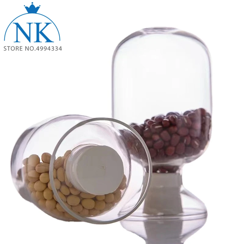 1ks 125 ml 250 ml 500 ml laboratórna skladovacia vzorka sklenená fľaša výstavy zobrazujúca okrúhle banky s gumovou zátkou
