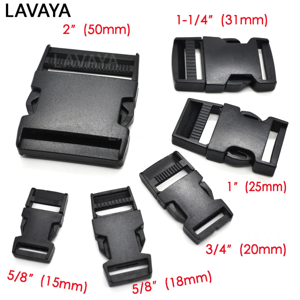 1ks 15 mm, 18 mm, 20 mm, 25 mm, 31 mm, 50 mm odpočúvanie pracky pre tašky Študenti tašky Vonkajšia taška na cestovné sponky