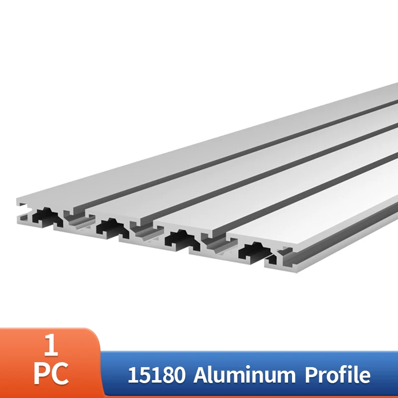 1ks 15180 Extrúzia hliníkového profilu CNC diely eloxizovaná lineárna koľajnica pre DIY CNC 3D tlačiareň Dĺžka 100/500/600-1000 mm