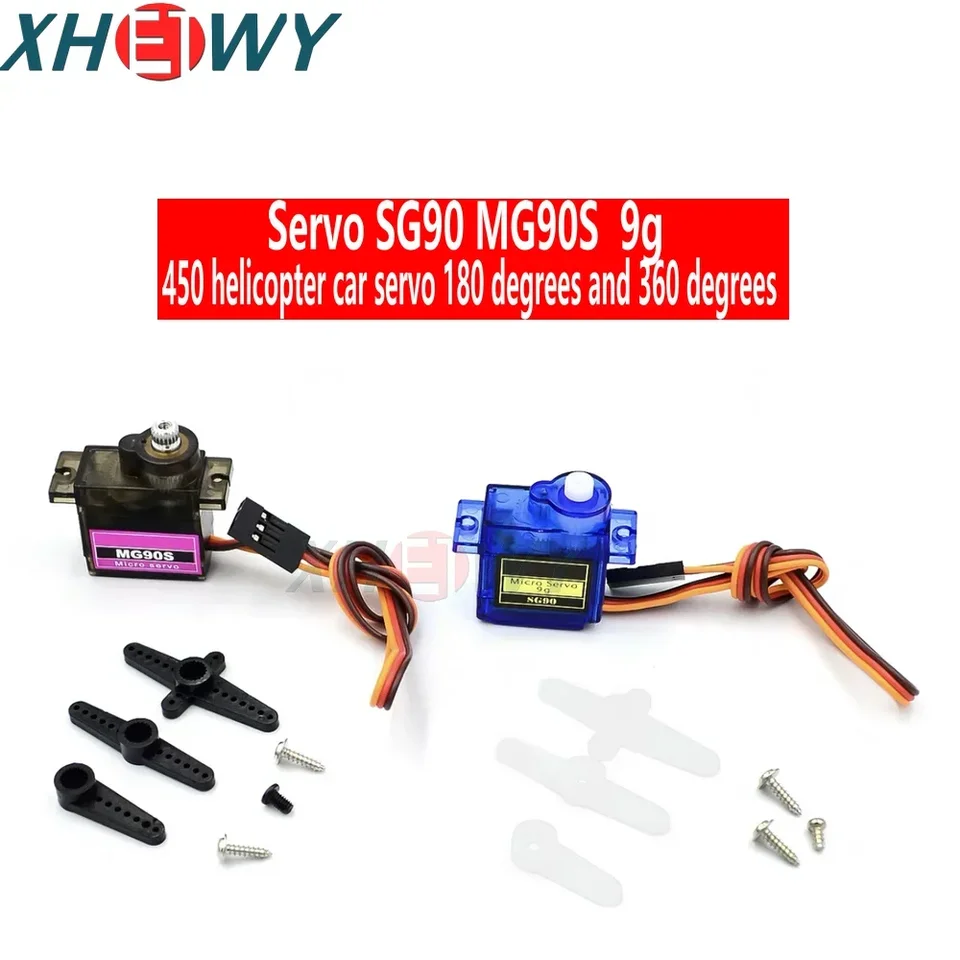 1ks 180/360 stupňov SG90 MG90S 9G SERVO FITOVÉ KRIDOVÉ MODEL AKCOMNÉ MODEL Diaľkovo ovládané lietadlá 450 HELICOPTER