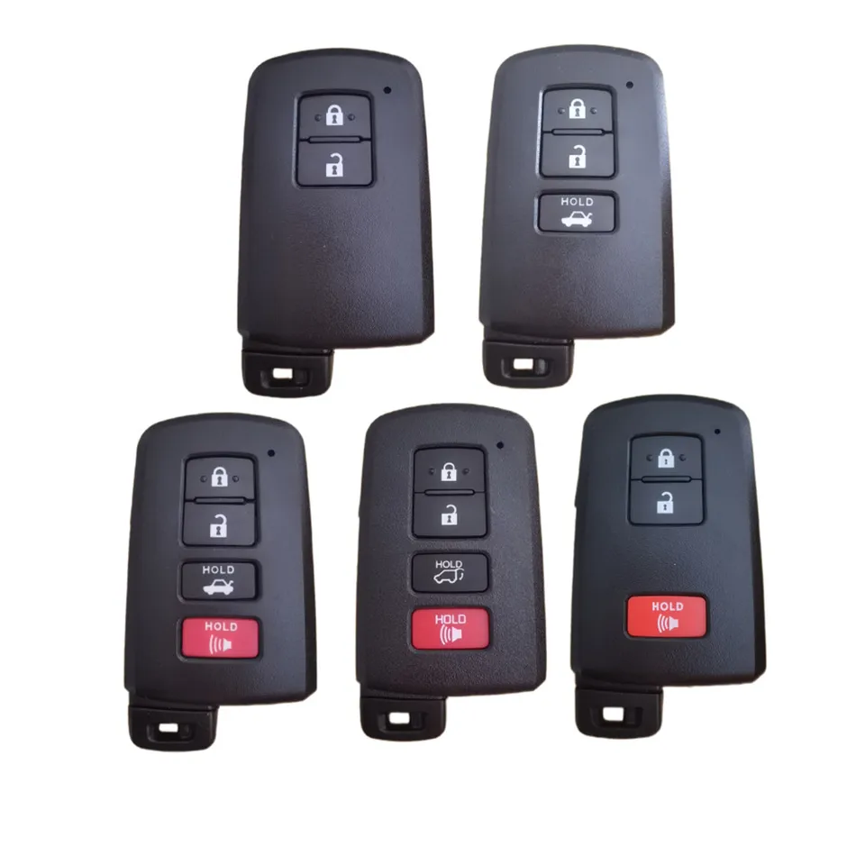 1ks 2/3/4Buttons Car Demžírske puzdro pre kľúče pre toyota Camry Corolla Avalon RAV4 Land Cruiser Smart Key s nezostrihanou čepeľou