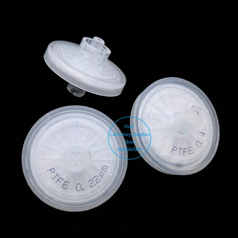 1ks/2ks/5ks/10ks laboratórium 28 mm PTFE Filter zberu plynu s 0,22/0,45/1,0/3,0UM Microporous Membrán