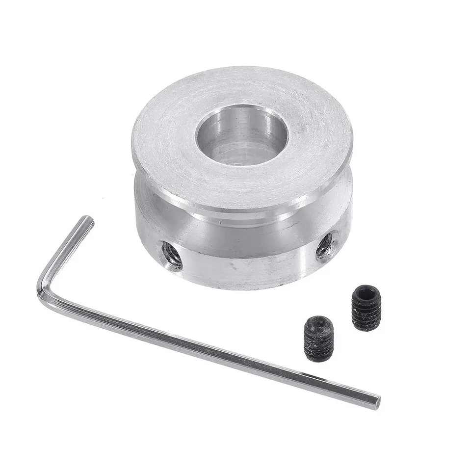 1ks 30 mm hliníková zliatina Single Groove 4-16 mm kladka Fixované kladky pre kladky pre motorový hriadeľ 6 mm pás