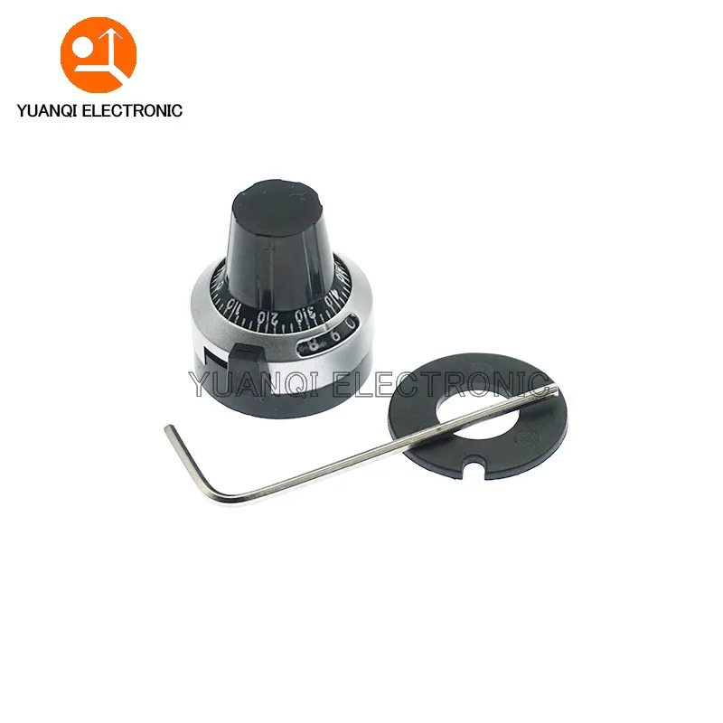 1ks 3590s 6,35 mm Presná stupnica Knob Potentiometer gombík vybaveného viacerým potenciometrom