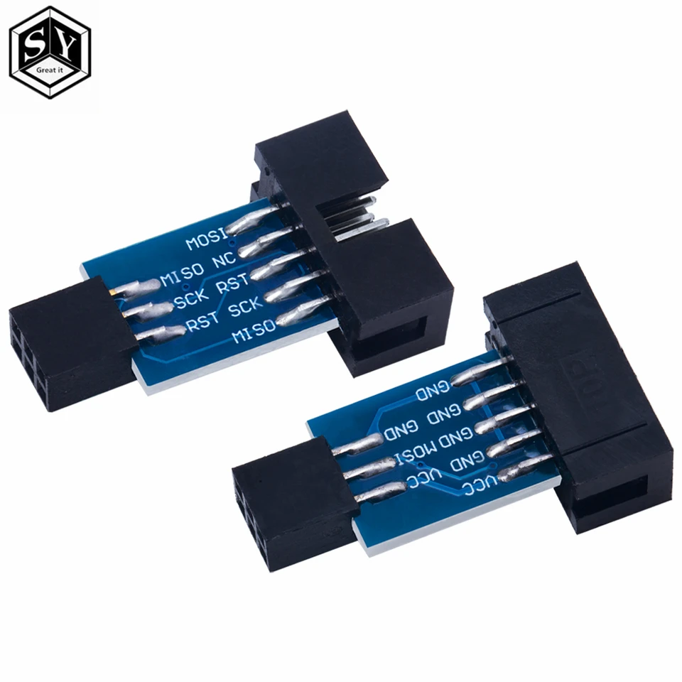 1ks /5ks 10 pin na 6 -kolíkovú dosku adaptéra pre AVRISP MKII USBASP STK500 HIGH