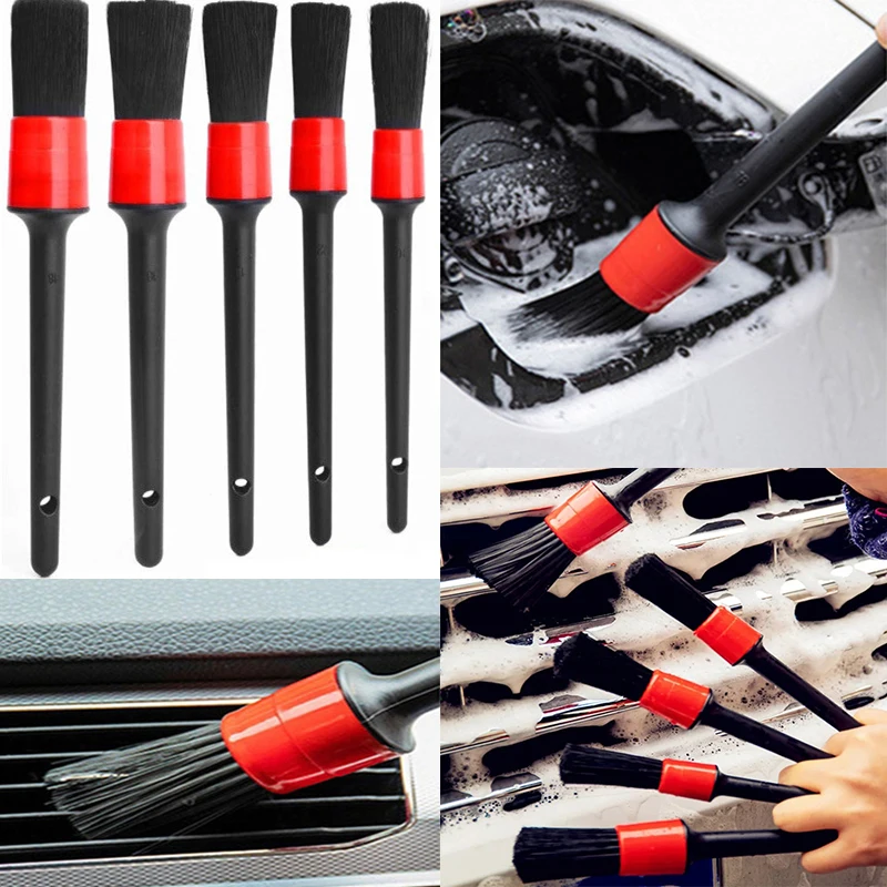 1ks/5ks detaily kefy súpravy kefy auto detail kefy na automatické čistenie nástroja na prístrojovú dosku