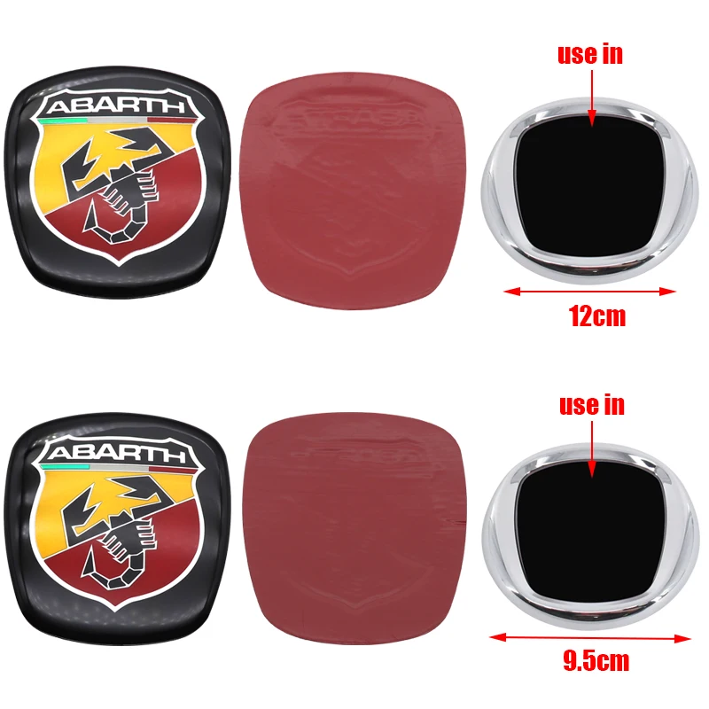 1ks 7cm 9cm Epoxy auto predné logo predné gril predné kapucňa zadný nárazník zadné dvere Trunk Sticker Styling Príslušenstvo pre 595