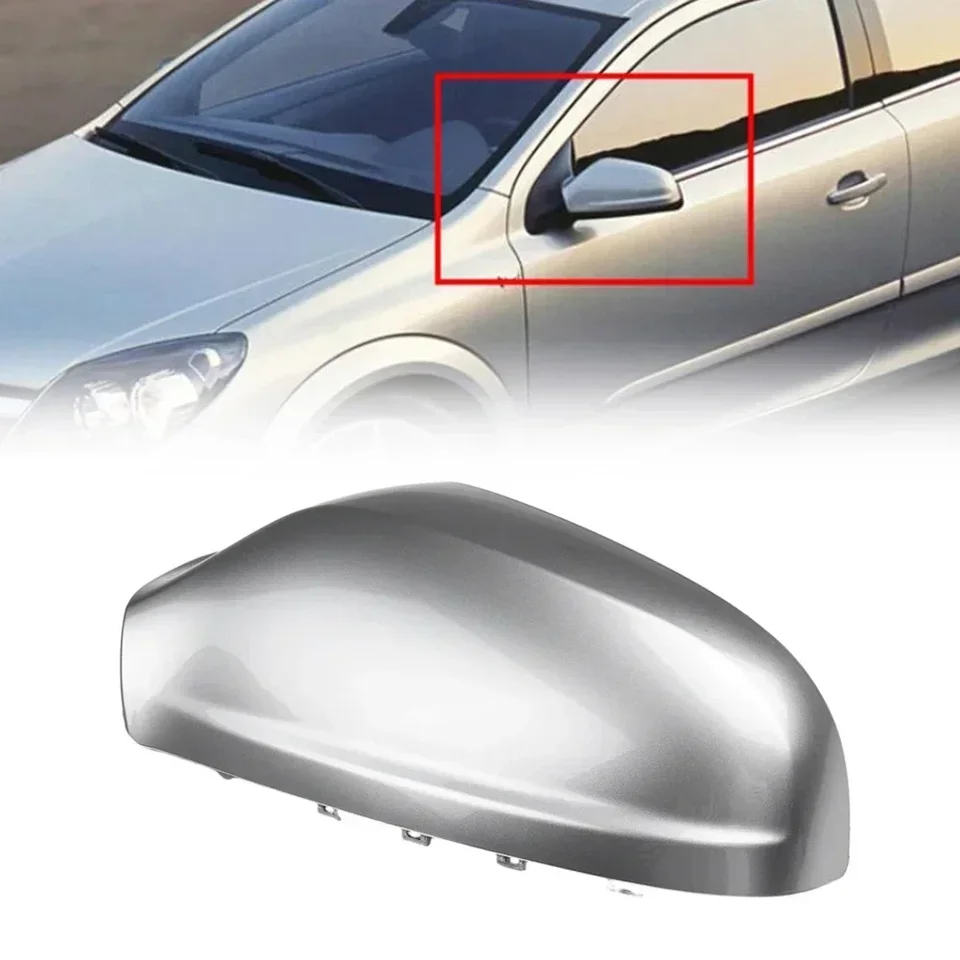 1ks auto ľavého spätného zrkadlového plášťa pre vauxhall pre Opel pre Astra H Mk5 Dverové zrkadlo Kryt 2004-2009 LH Strieborný šedý štýl