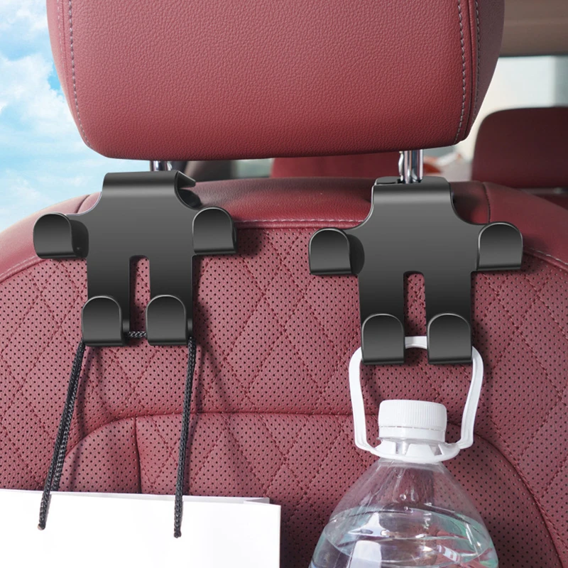 1ks autosedačky sedadlo hlavy hlavy Hook Hook Universal Universal for kabelku kabát fit Universal vozidlo auto čierne