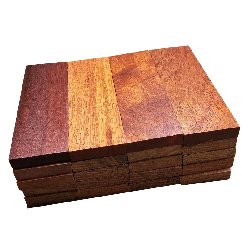 1ks Barma Padauk ručne vyrábaný kutilský Diy Rosewood Drevené korálky klietky Slingshot nôž rukoväť