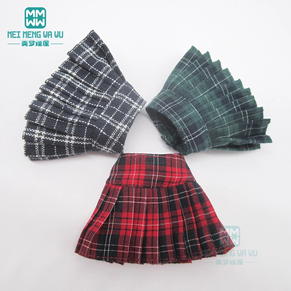 1ks Blyth Doll Clothess Fashion, tričká, skladané sukne, košeľa pre Blyth Azone OB23 OB24 1/6 Doll Accessories