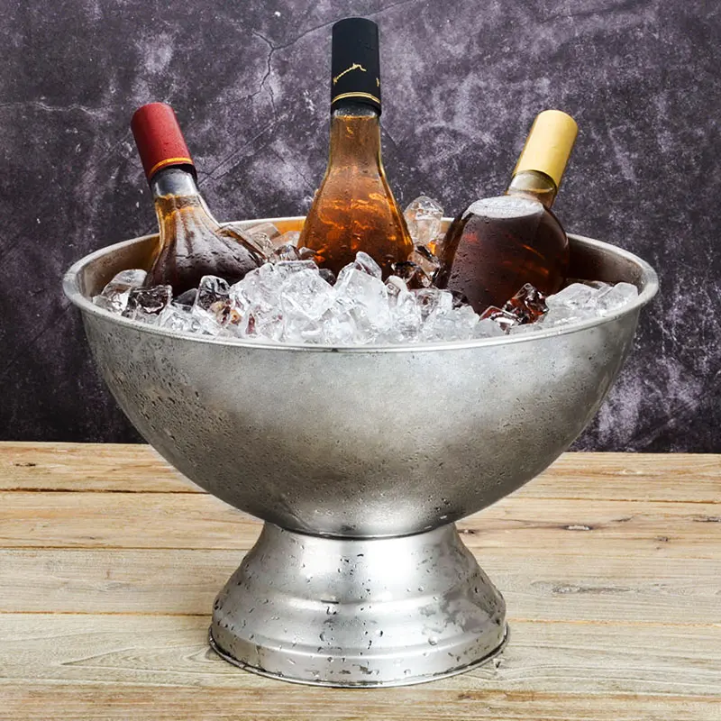 1ks Bucket Champagne 304 z nehrdzavejúcej ocele Granule trubice šampanské sud v víne s vínom